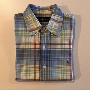 Polo Ralph Lauren Men’s Oxford Button Down - Blue/Yellow Plaid